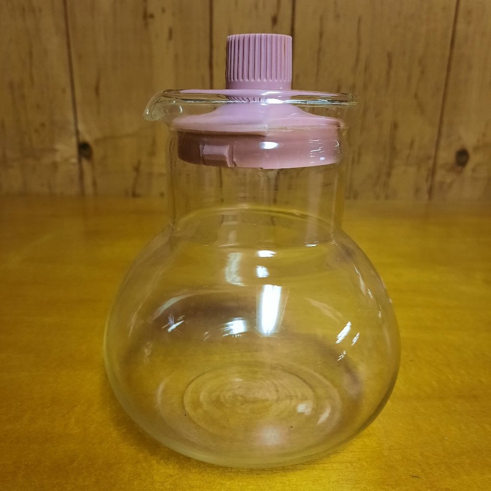 Vintage Gemco Single-serve Coffee Pot with Original Pink Lid